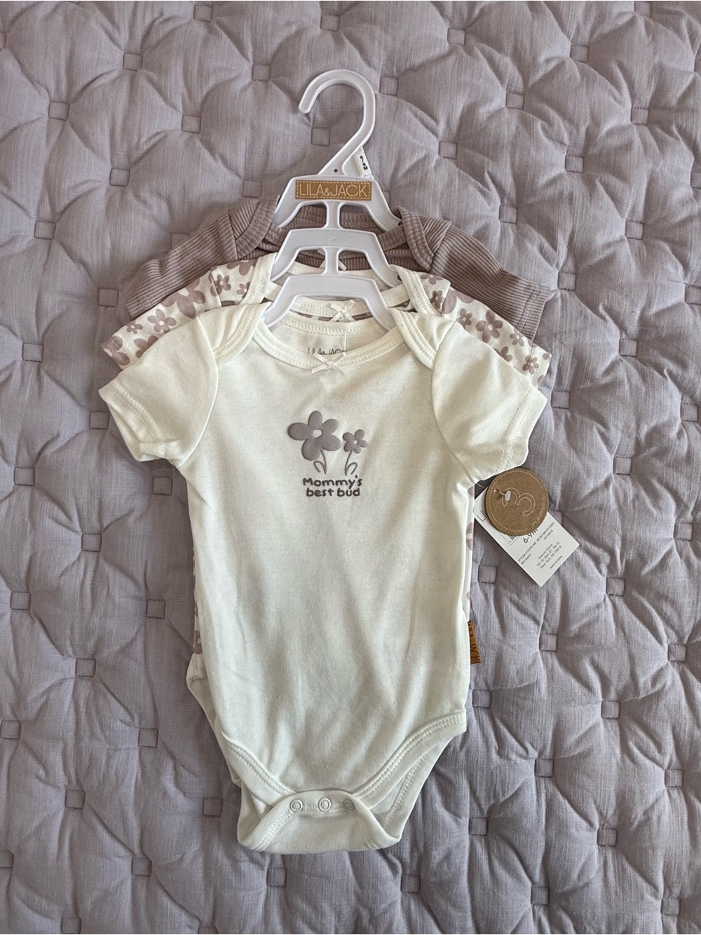 NWT Lila & Jack Cream Floral Baby 3-piece Set